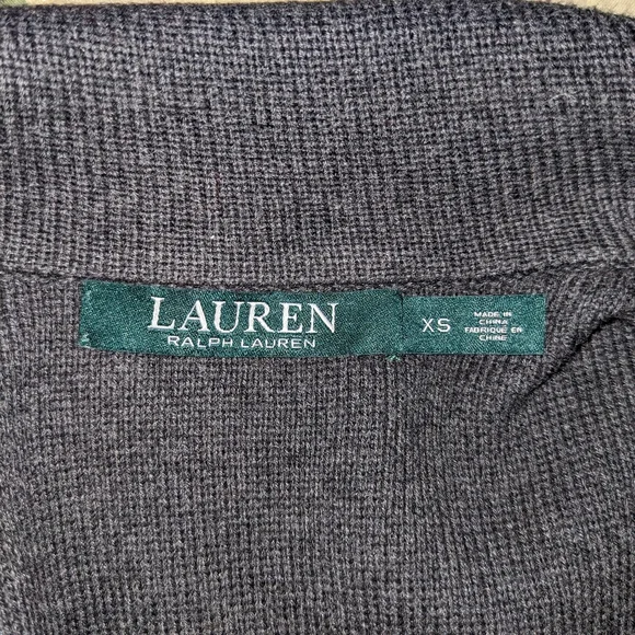 Ralph Lauren Gray Knit Jacket XSMALL - Picture 7 of 8